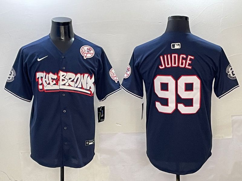 Men New York Yankees #99 Judge Drak Blue four generations Joint Name 2025 Nike MLB Jersey style 4116->los angeles dodgers->MLB Jersey